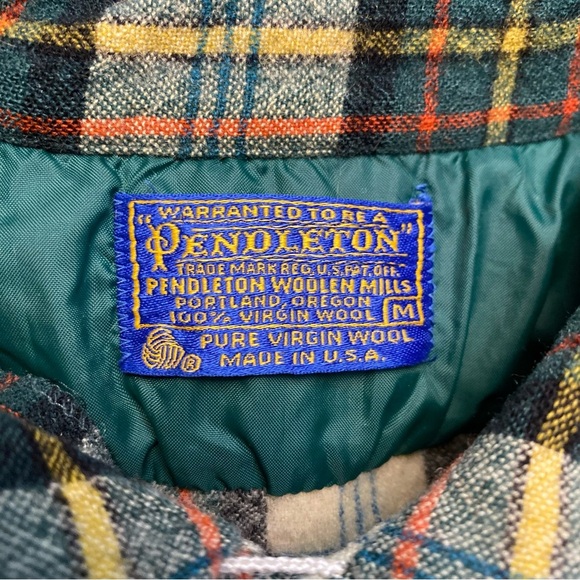 Vintage Pendleton wool button up shirt 100 % pure virgin wool made in USA - Picture 4 of 12